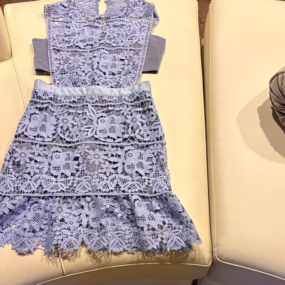 Goodnight Macaroon Lavender Floral Lace Party Dress